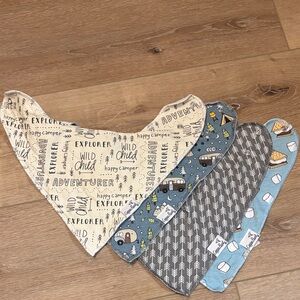 Copper Pearl Bandana Bibs in “Bridger”